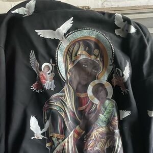 Jesus print long sleeve t shirt
